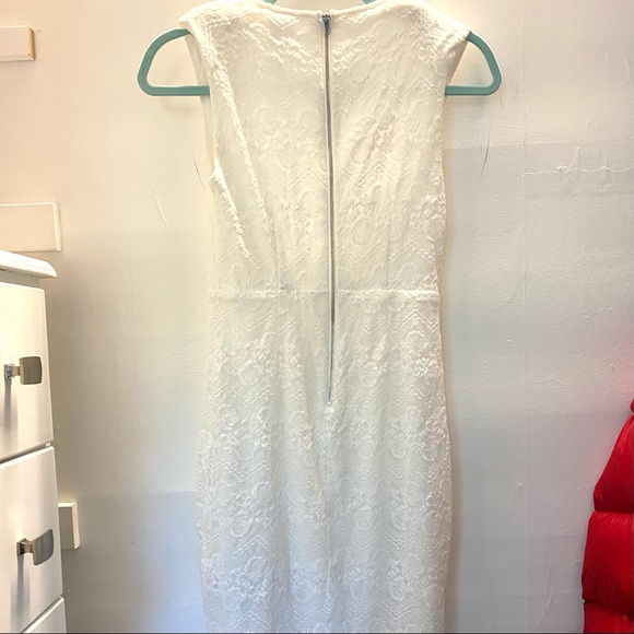 White Lace Body Con Forever 21 Dress - Picture 2 of 5